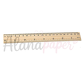 Régua de Madeira Escolar e Artesanato 20cm - Ecológica e Resistente