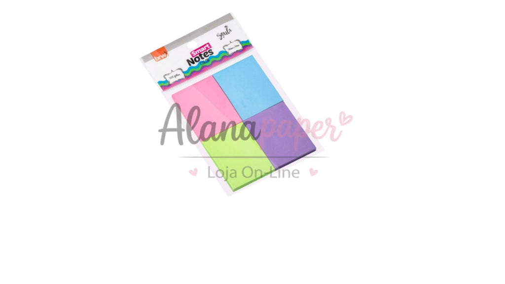 📌 Bloco Adesivo Smart Notes 38x51mm Color Neon – BRW