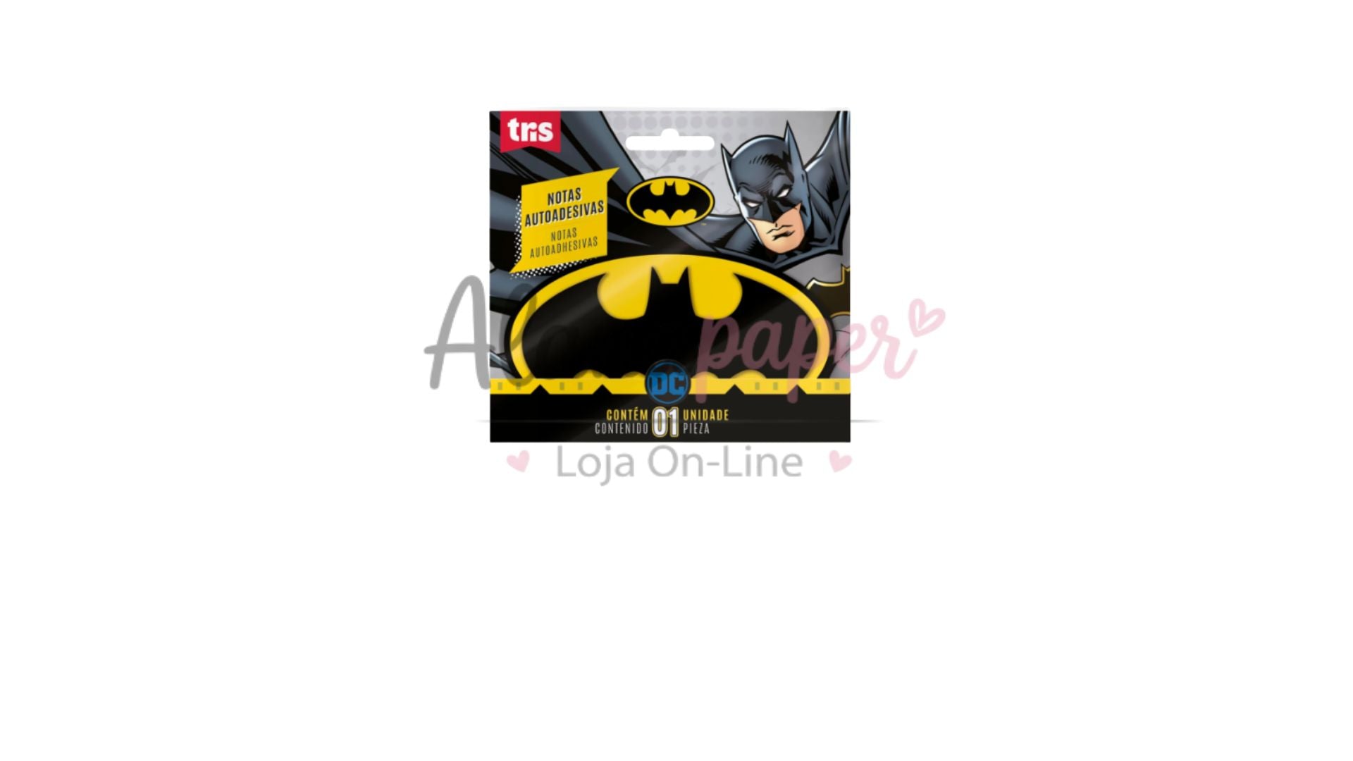 📌 Bloco Adesivo Batman Blister – Tris
