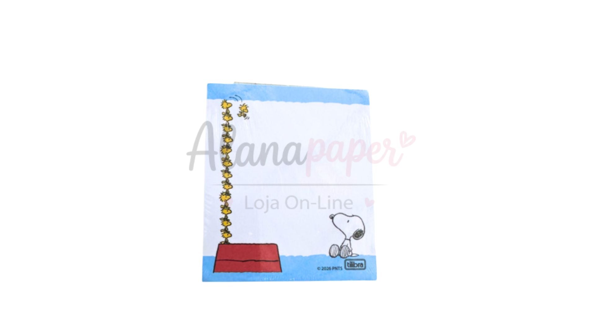 📌 Bloco de Anotações Snoopy Lua – Tilibra