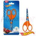 Tesoura Escolar Hot Wheels Infantil Ponta Redonda TRIS - Licenciada