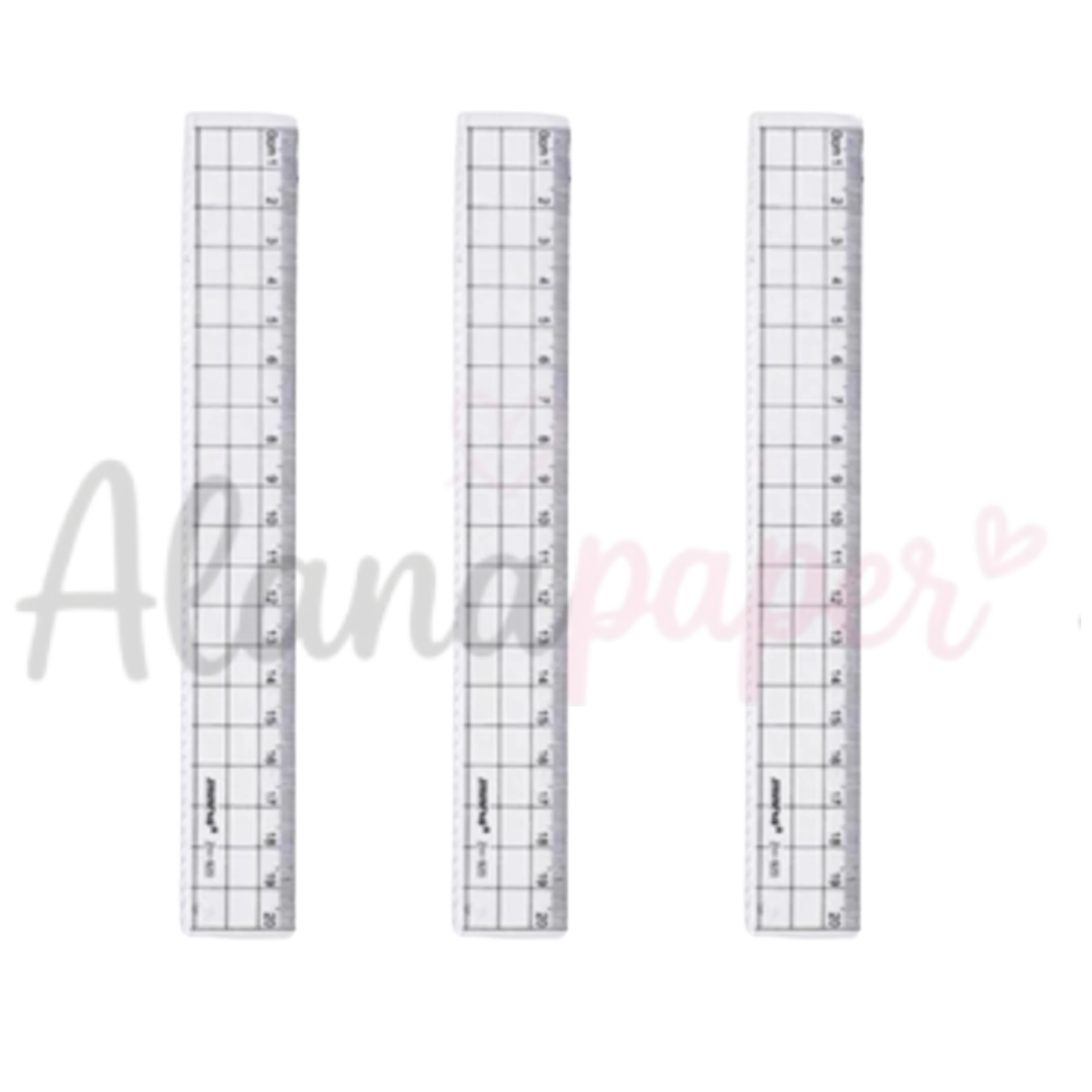 Régua Quadriculada Centimetrada 20cm - Ideal para Costura e Artesanato
