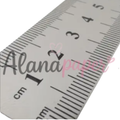 Régua de Metal em Aço Inox 30cm Professional - Alta Precisão