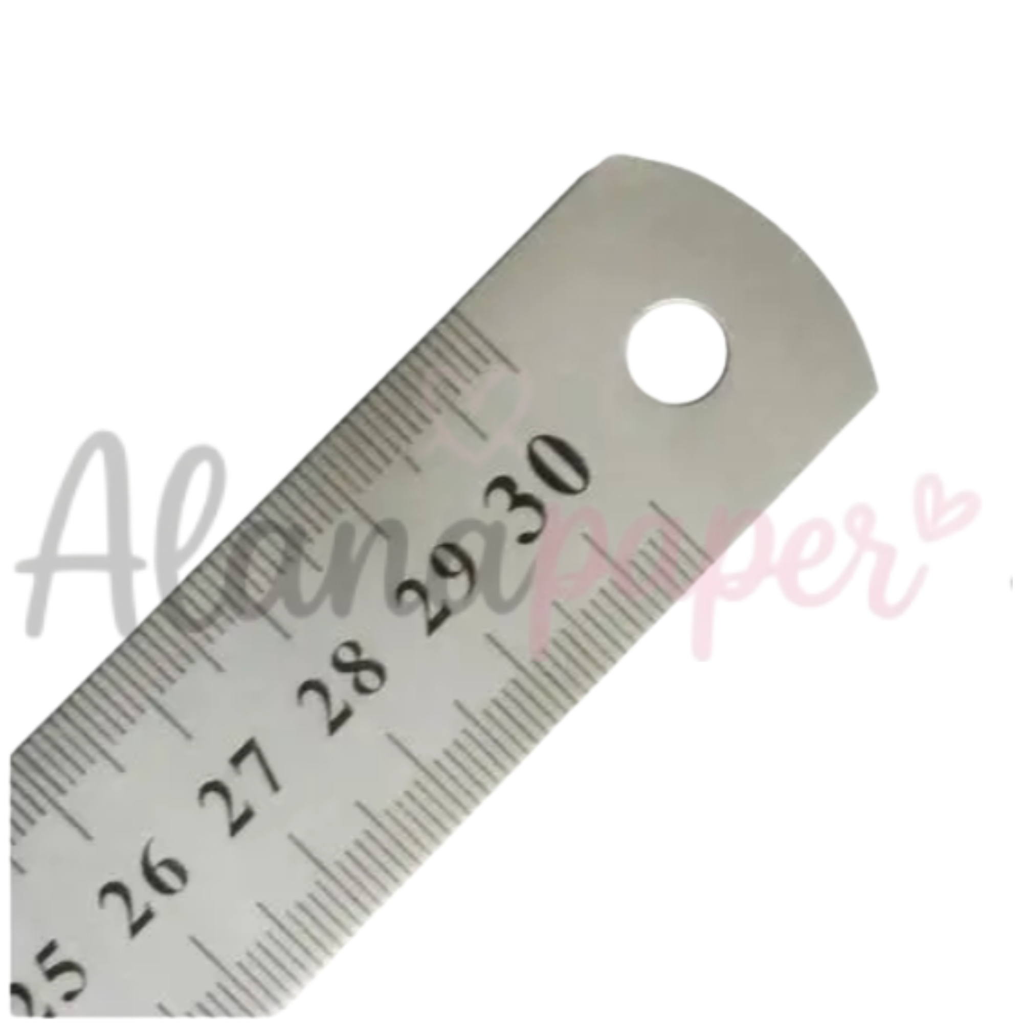 Régua de Metal em Aço Inox 30cm Professional - Alta Precisão