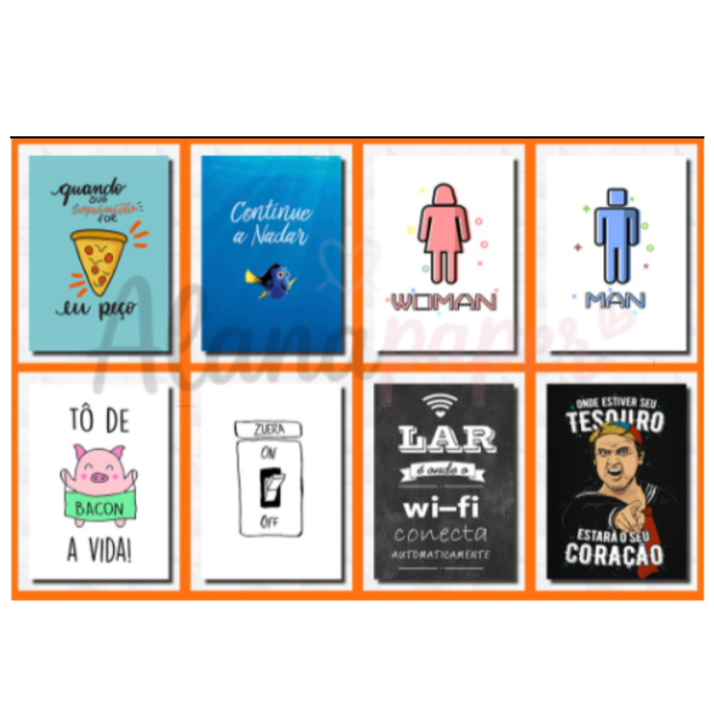Placas Decorativas Frases Engraçadas Mdf Com Dupla Face