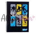 Caderno Universitário Skateboard 1 Matéria 80 Folhas - Estilo e Atitude