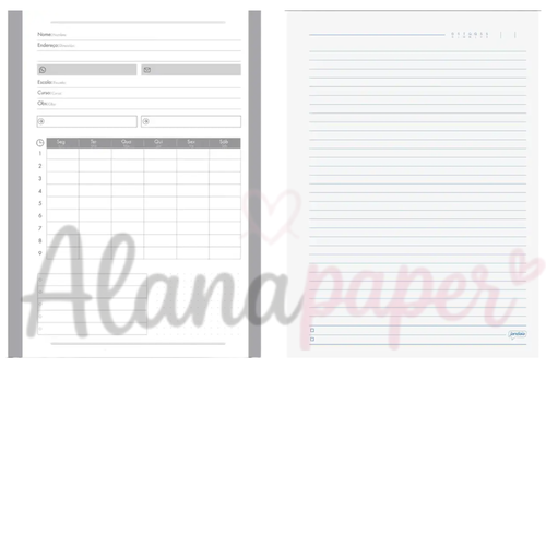 Caderno Universitário Flow Line Astronauta Jandaia 12 Matérias 240fls