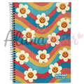 Caderno Universitário School Basics 1 Matéria 80 Folhas - Estampa Corações