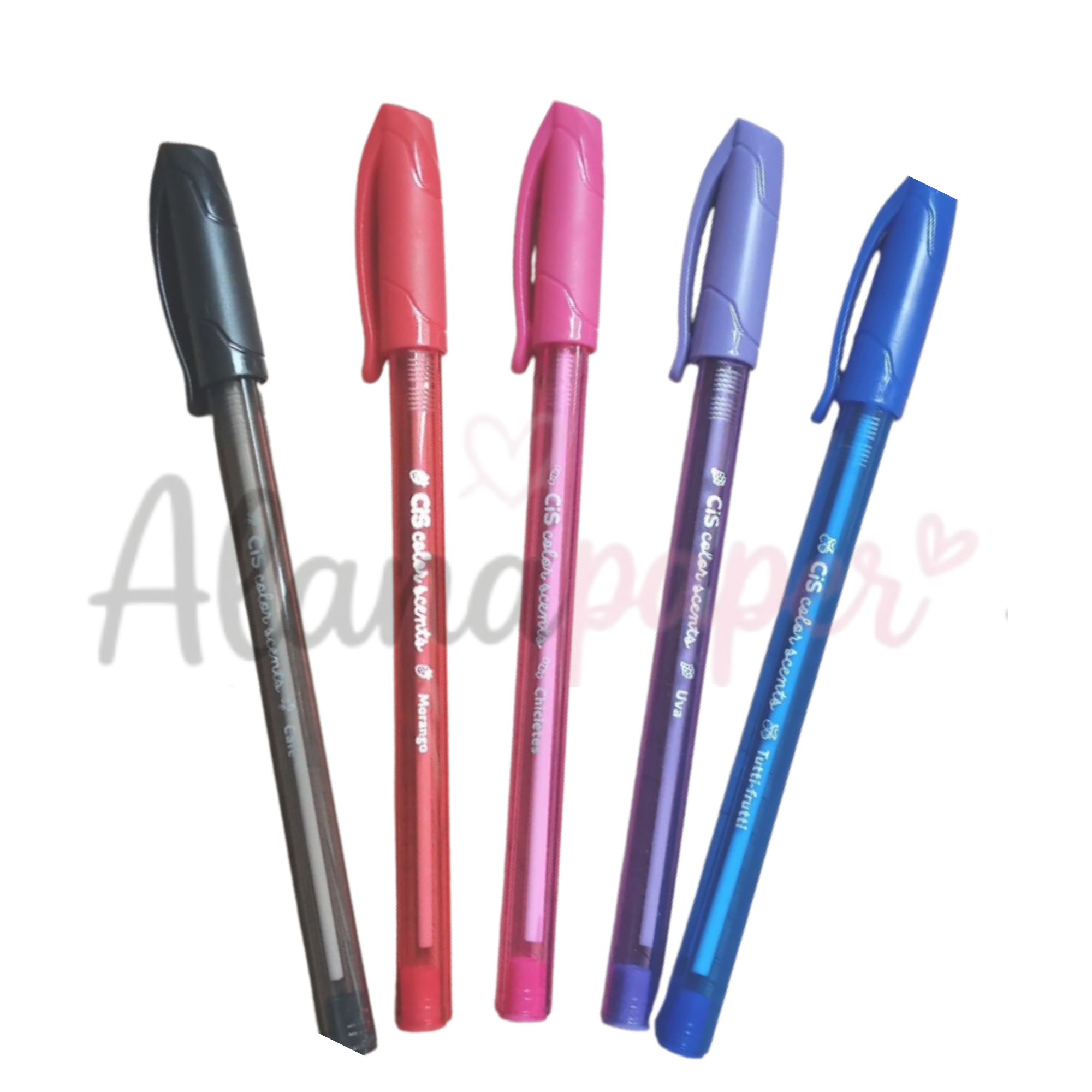 📌 Conjunto Caneta Esferográfica Color Scents 5 Cores – CiS