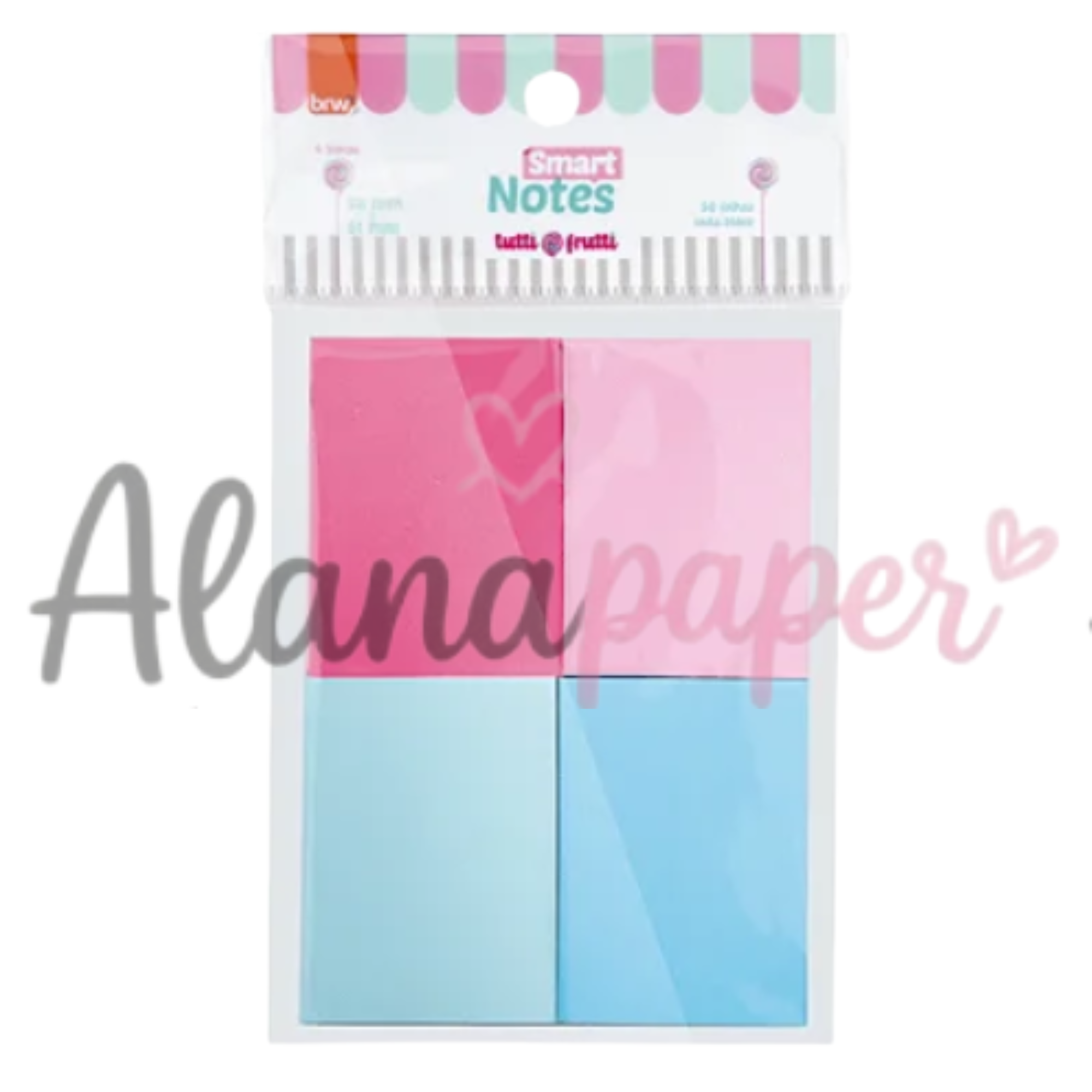 📌 Bloco Adesivo Smart Notes Tutti-Frutti – BRW