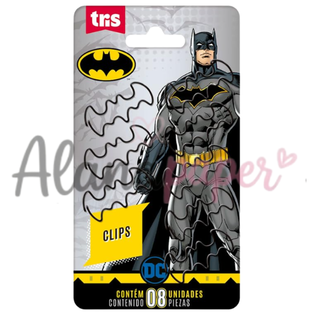 📌 Clipes para Papel Batman Blister – Tris