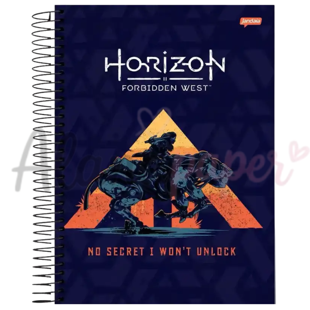 Caderno Universitário Horizon Jandaia 1 Matéria 80 Folhas