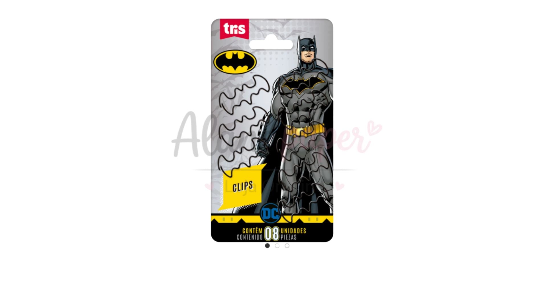 📌 Clipes para Papel Batman Blister – Tris
